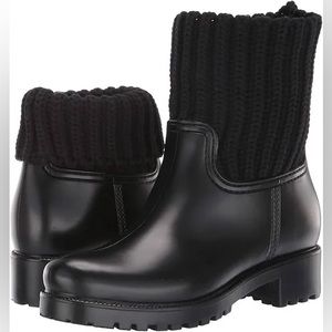 Skechers Black Pouring Rain Boots